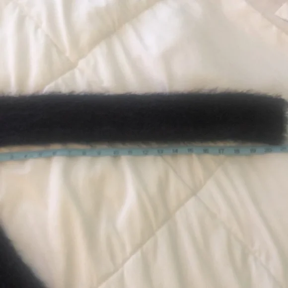 Express eyelash long sleeve sweater dark maroon purple and black high low front - Picture 5 of 9